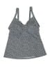 L.L.Bean Houndstooth Blue Swimsuit Top Size 14R - photo 1