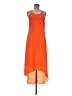 Old Navy 100% Polyester Color Block Orange Casual Dress Size M - photo 1