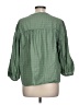 Old Navy Green 3/4 Sleeve Button-Down Shirt Size L - photo 2