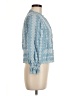 Zara Blue 3/4 Sleeve Blouse Size M - photo 4