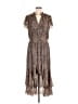 1.State 100% Polyester Animal Print Brown Casual Dress Size M - photo 1