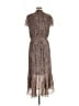 1.State 100% Polyester Animal Print Brown Casual Dress Size M - photo 2