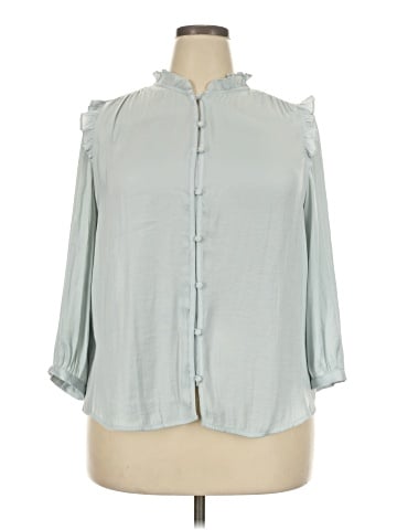 LC Lauren Conrad 3/4 Sleeve Blouse (view 1)
