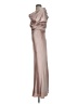 Amsale 100% Polyester Tan Silver Cocktail Dress Size 2 - photo 5