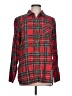 Old Navy 100% Cotton Plaid Red Long Sleeve Button-Down Shirt Size L - photo 1