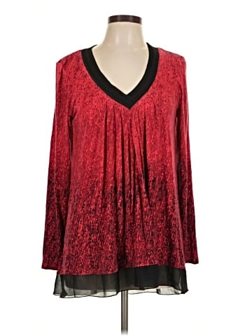 Anne Klein Long Sleeve Blouse (view 1)