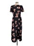 Sugar Lips 100% Polyester Floral Black Casual Dress Size L - photo 1