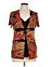 Notations 100% Polyester Brown Kimono Size L - photo 1