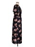 Sugar Lips 100% Polyester Floral Black Casual Dress Size L - photo 4