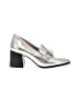 Alex Marie 100% Leather Metallic Silver Heels Size 6 1/2 - photo 1