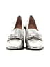Alex Marie 100% Leather Metallic Silver Heels Size 6 1/2 - photo 2