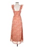 Lush 100% Polyester Hearts Orange Casual Dress Size S - photo 2