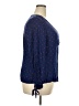 Jessica Simpson 100% Viscose Polka Dots Blue Long Sleeve Blouse Size 2X - photo 4