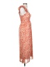 Lush 100% Polyester Hearts Orange Casual Dress Size S - photo 4