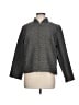 Eileen Fisher Chevron-herringbone Gray Jacket Size L - photo 1