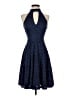 Aqua 100% Polyester Blue Cocktail Dress Size S - photo 1