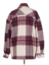 HFX Plaid Burgundy Coat Size S - photo 2