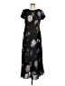 Karin Stevens 100% Polyester Floral Black Casual Dress Size 8 - photo 1