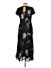 Karin Stevens 100% Polyester Floral Black Casual Dress Size 8 - photo 2
