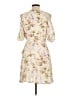 Angie 100% Rayon Floral Ivory Cocktail Dress Size L - photo 2