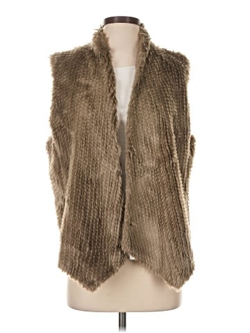 Express Faux Fur Vest (view 1)