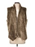 Express Brown Faux Fur Vest Size 0 - photo 1