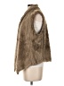 Express Brown Faux Fur Vest Size 0 - photo 5