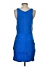 Madison Marcus 100% Silk Solid Blue Cocktail Dress Size S - photo 2