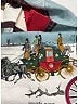Hermès 100% Silk Gold Red Silk L'Hiver en Poste 90cm Scarf One size - photo 9