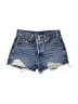 Levi's 100% Cotton Hearts Blue Denim Shorts Size 25 waist - photo 1