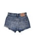 Levi's 100% Cotton Hearts Blue Denim Shorts Size 25 waist - photo 2