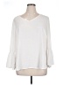 NY Collection White 3/4 Sleeve Blouse Size 1X - photo 1