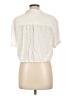 Rose + Olive 100% Rayon Ivory Short Sleeve Blouse Size L - photo 2