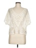 LeyenDecker Ivory Short Sleeve Blouse Size 8 - photo 1
