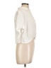 Rose + Olive 100% Rayon Ivory Short Sleeve Blouse Size L - photo 4