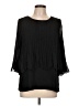 Alfani 100% Polyester Black 3/4 Sleeve Blouse Size 12 - photo 1