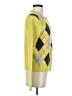 Kimchi Blue 100% Polyester Argyle Yellow Cardigan Size S - photo 4