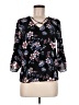 Pink Republic Black 3/4 Sleeve Blouse Size M - photo 1