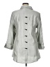 MULTIPLES Metallic Silver 3/4 Sleeve Button-Down Shirt Size XL - photo 2