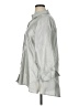 MULTIPLES Metallic Silver 3/4 Sleeve Button-Down Shirt Size XL - photo 5