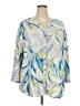 Cupio Blue 3/4 Sleeve Blouse Size 3X - photo 1