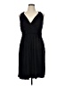 Soma Solid Black Cocktail Dress Size XL - photo 1