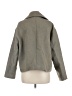 Zara 100% Polyester Chevron-herringbone Gray Coat Size M - photo 2