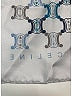 Céline 100% Silk Graphic White vintage scarf One size - photo 9