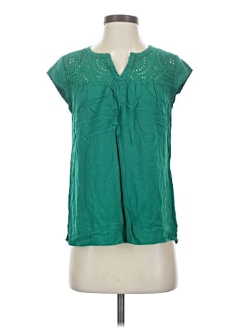 Pale Sky Short Sleeve Blouse (view 1)