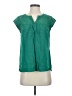 Pale Sky 100% Rayon Teal Short Sleeve Blouse Size S - photo 1