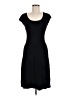 Zara Solid Black Casual Dress Size M - photo 1