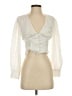 Polly 100% Polyester Ivory 3/4 Sleeve Blouse Size 4 - photo 1