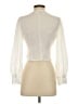 Polly 100% Polyester Ivory 3/4 Sleeve Blouse Size 4 - photo 2