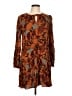 Daniel Rainn 100% Rayon Paisley Brown Casual Dress Size L - photo 1